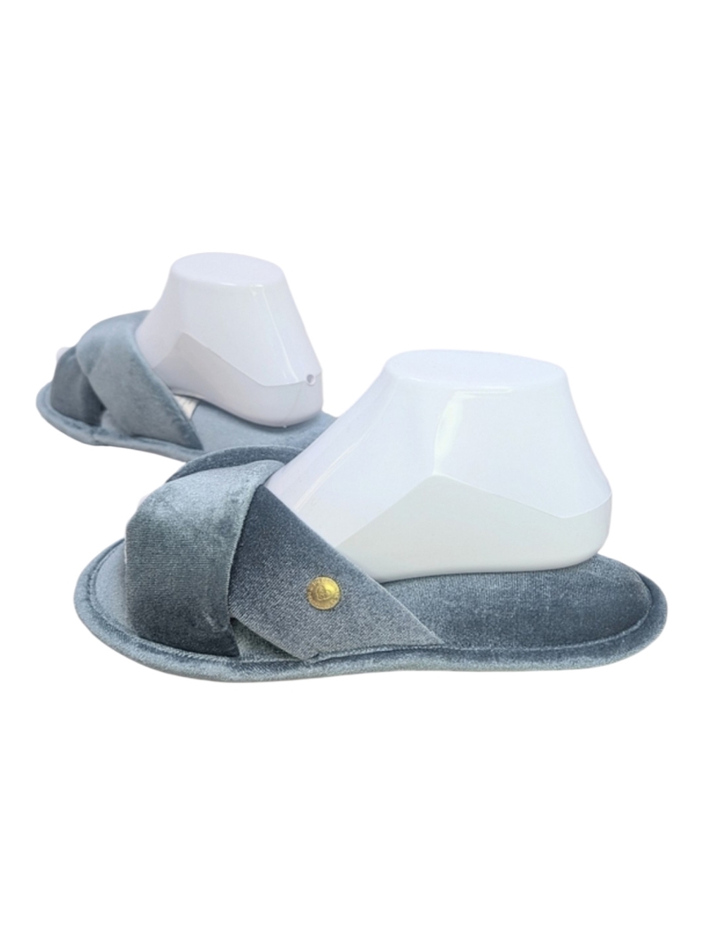 NWOB Dearfoam Blue Gray House Slipper Shoes